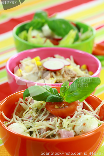 Image of Different salads in buffet