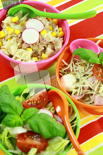 Image of Different salads in buffet