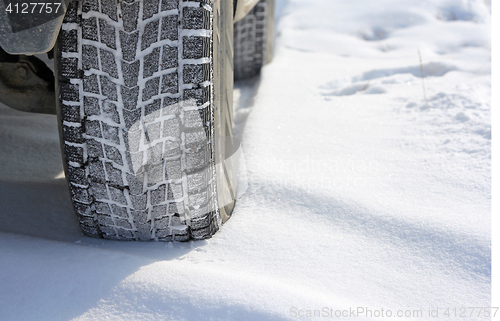 Image of Winter tyres in extreme cold temperature