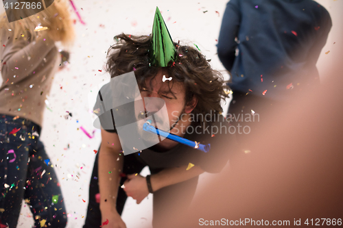 Image of confetti party