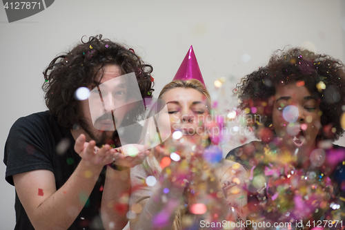 Image of confetti party