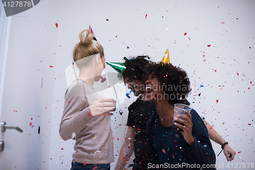 Image of confetti party