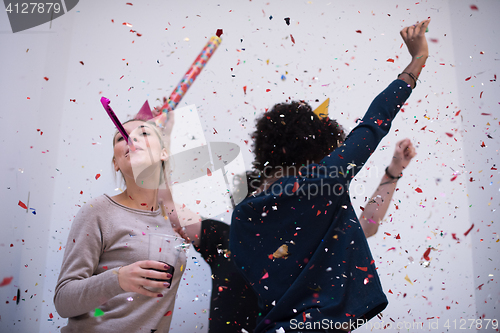 Image of confetti party