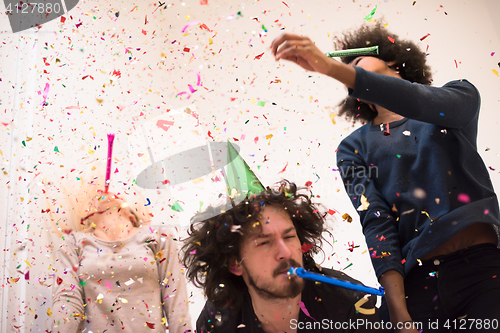 Image of confetti party