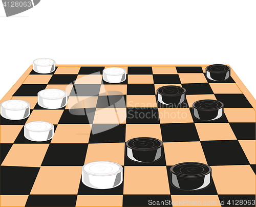 Image of Desk game of checkers