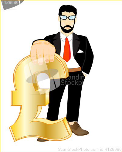 Image of Persons with sign pound sterling