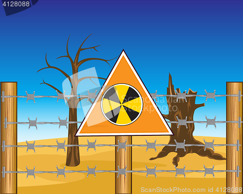 Image of Zone to radioactive danger