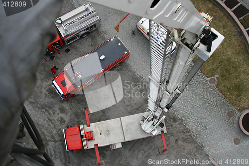 Image of Ladder on a truck