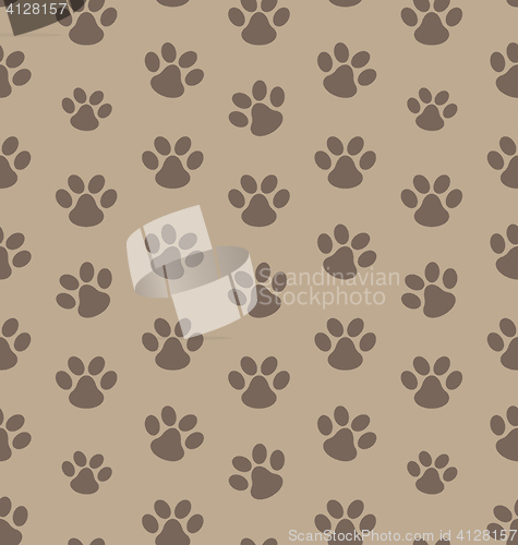 Image of Seamless Texture with Trace of Cat