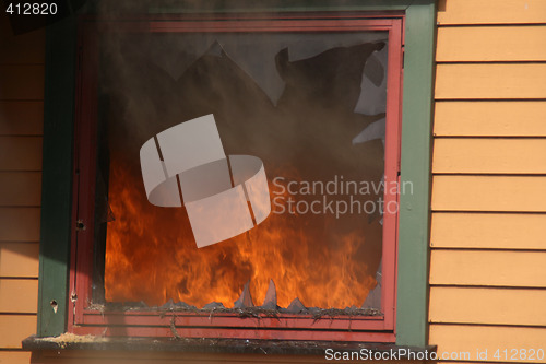 Image of Fire in the window