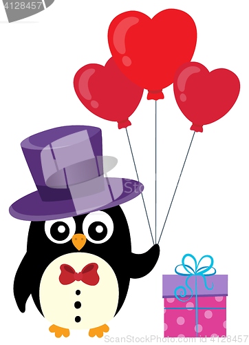 Image of Valentine penguin topic image 1