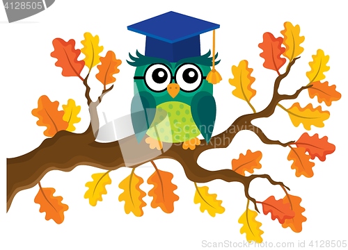 Image of Stylized school owl theme image 8