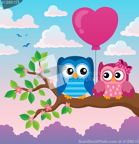 Image of Valentine owls theme image 2