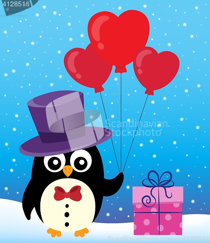 Image of Valentine penguin topic image 2