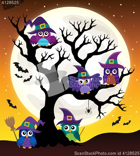 Image of Owl witches theme image 4