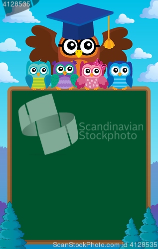 Image of Owl teacher and owlets theme image 7