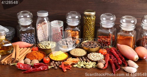 Image of Spices and herbs.