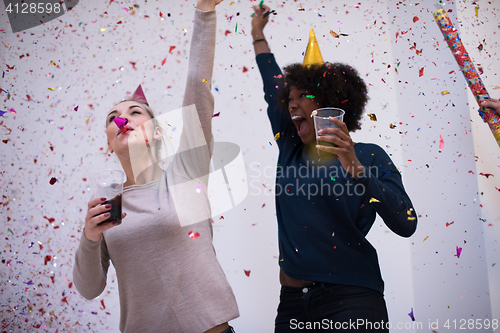 Image of confetti party