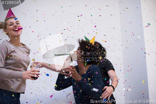 Image of confetti party