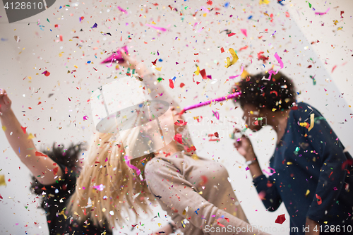 Image of confetti party