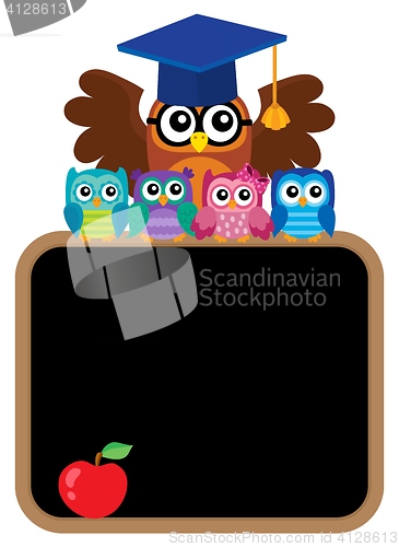 Image of Owl teacher and owlets theme image 8