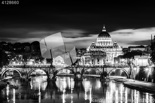 Image of View at St. Peter\'s cathedral in Rome, Italy