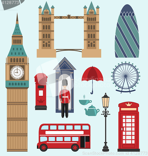 Image of London,United Kingdom Flat Icons