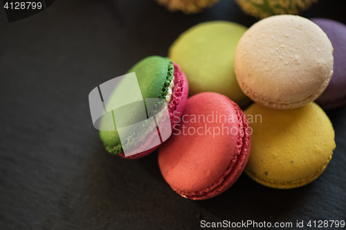 Image of French colorful macarons