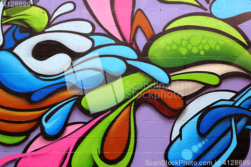 Image of Colorful graffiti art