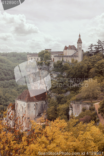 Image of Rocamadour village on a cliff