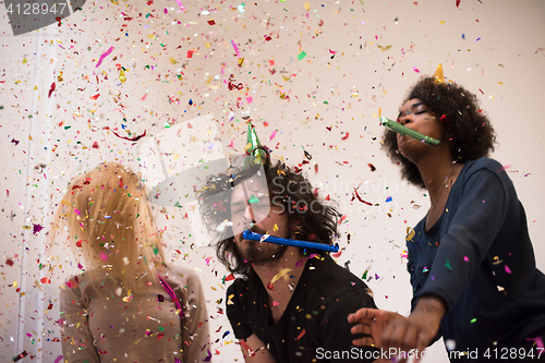 Image of confetti party