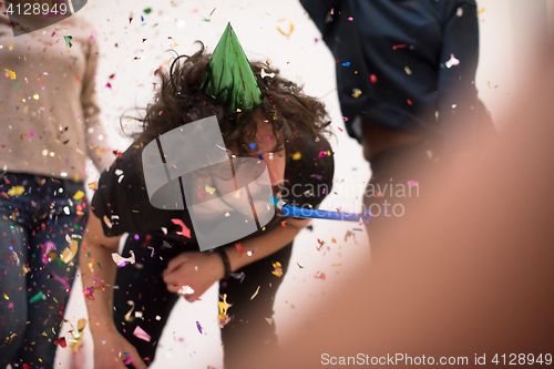 Image of confetti party