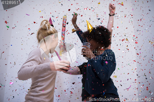 Image of confetti party