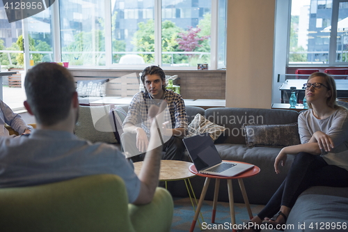 Image of team meeting and brainstorming