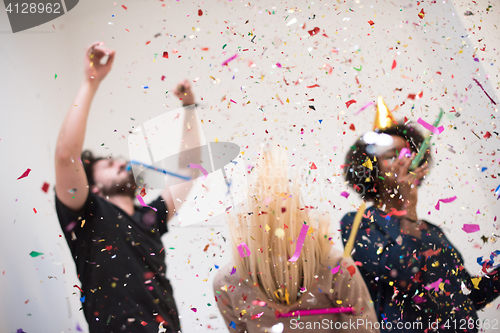 Image of confetti party