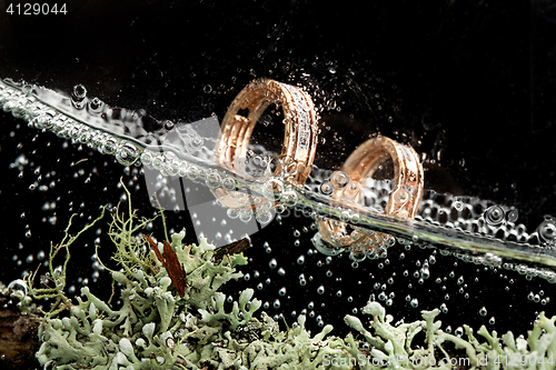 Image of Golden Rings In The Water