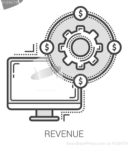 Image of Revenue line icons.