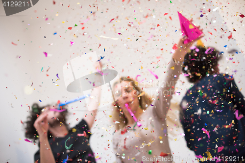 Image of confetti party