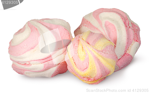 Image of Several pieces colorful marshmallow