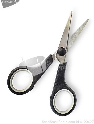 Image of Disclosed small scissors with black handles