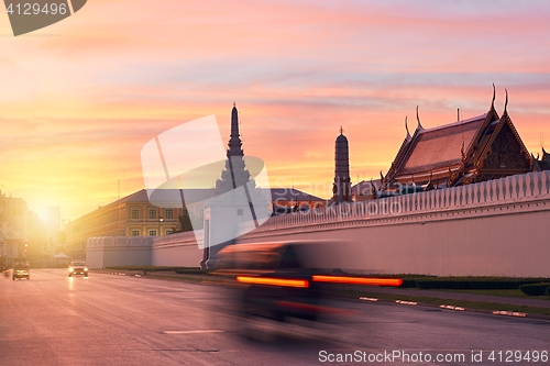 Image of Beautiful sunrise in Bangkok