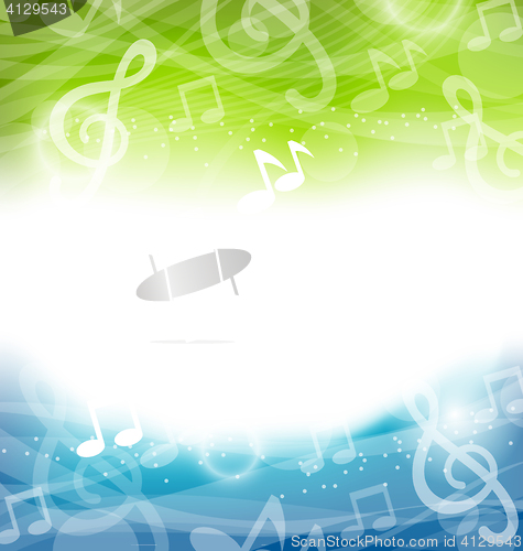 Image of Background with Musical Elements