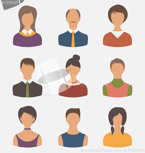 Image of different male and female user avatars