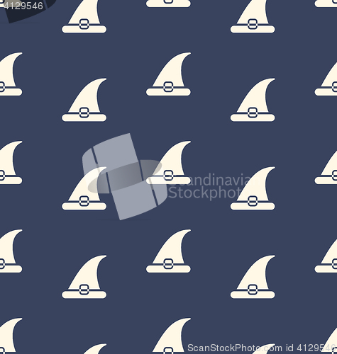 Image of  Seamless Pattern with Halloween Traditional Hat