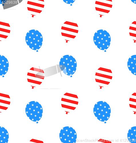 Image of  Seamless Texture Balloons for Independence Day