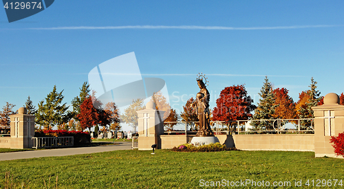 Image of Entrance of a cemetery.