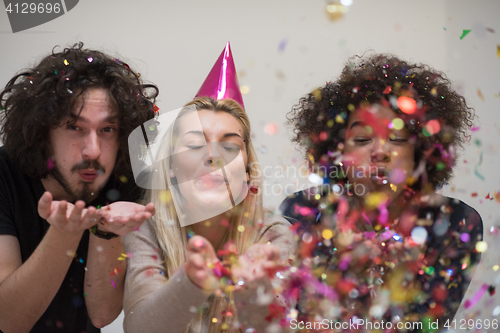 Image of confetti party