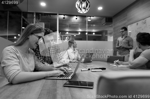 Image of startup business people  team on meeting