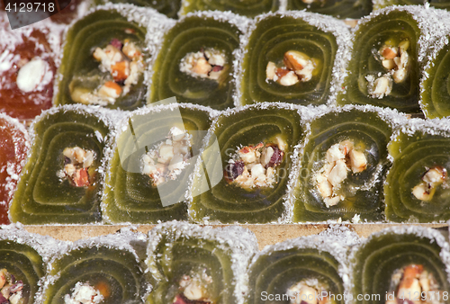 Image of Turkish delight in a shop