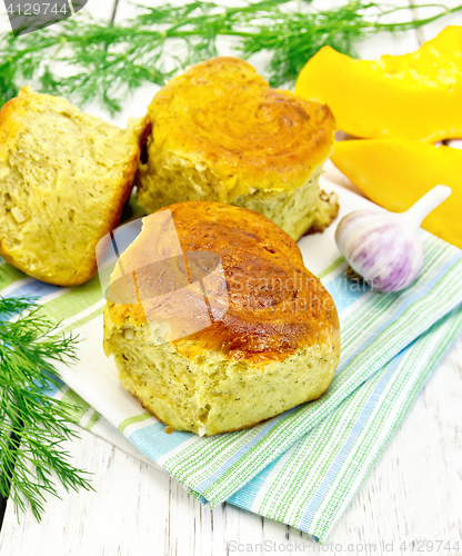 Image of Scones pumpkin on light board